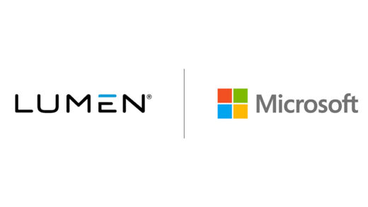 Lumen and Microsoft logos