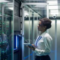 data-center-woman-mainframe-african-american-black