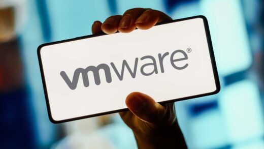 Vmware logo on mobile phone