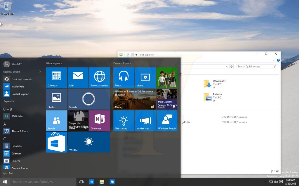 Windows 10 file explorer