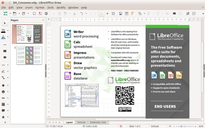 Libre office screenshot