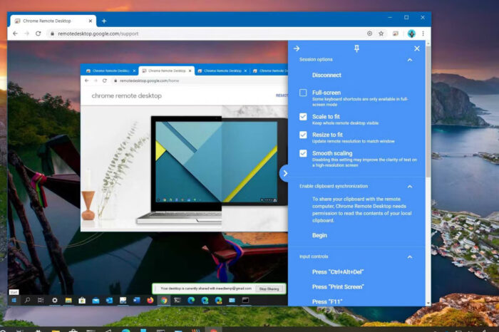 Chromeremotedesktopscreenshot