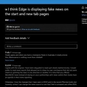 Microsoft edge browser accused of displaying fake news in new tabs