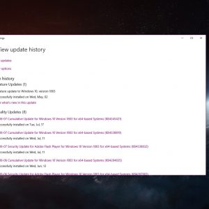 How to clear the windows update history in windows 10 version 1803 522248 2