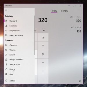 Microsoft silently refines the windows 10 calculator in latest preview build 522286 3