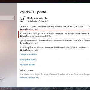 Microsoft releases windows 10 version 1803 cumulative update kb4458469 522920 2