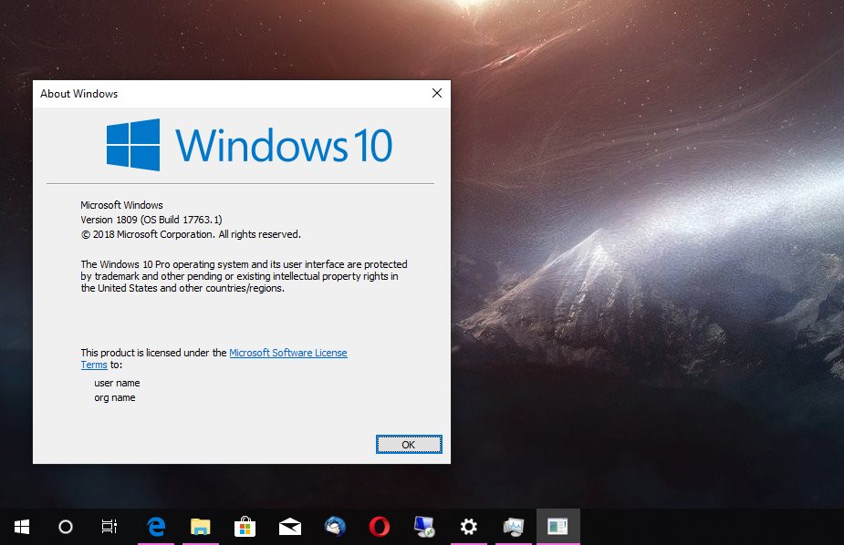 windows 10 version 1809 download