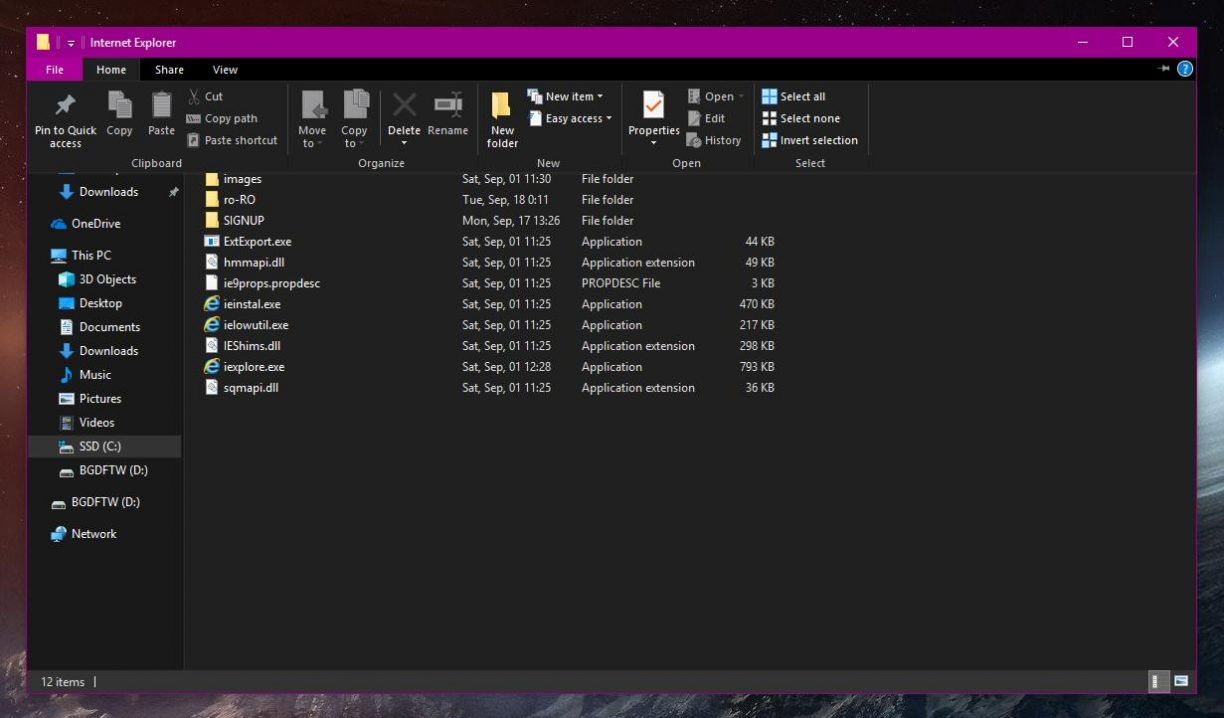 windows 10 1809 explorer dark theme some folder text is still black