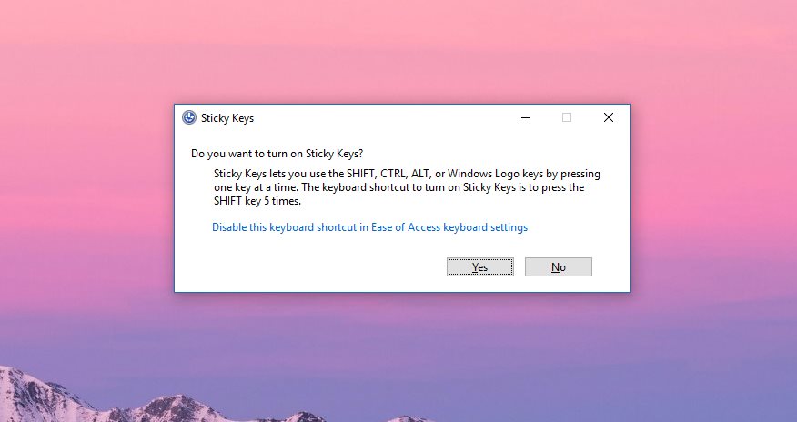 Как удалить ключ windows 10. Sticky Keys. Sticky перевод.