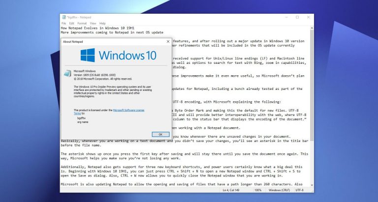 United Notepad In Windows10 Download