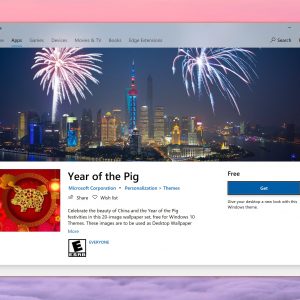 Microsoft releases a new free windows 10 theme to celebrate the year of the pig 524394 2