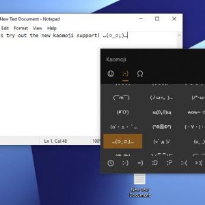 Windows 10 19h1 to feature built in kaomoji support 524350 2