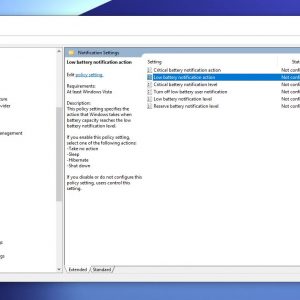 Configure windows 10 to shut down the device on low battery 524558 2