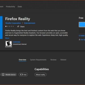 Mozilla releases early version of firefox reality for windows 10 528663 2