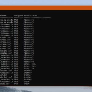 One command to view all drivers installed on windows 10 528980 2