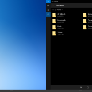 This is the new file explorer in windows 10x 529207 2