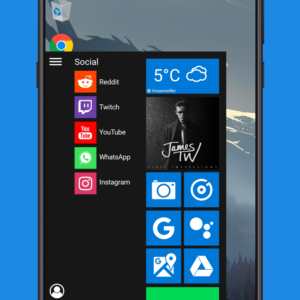 This windows 10 theme for android has a start menu live tiles and a taskbar 529239 2