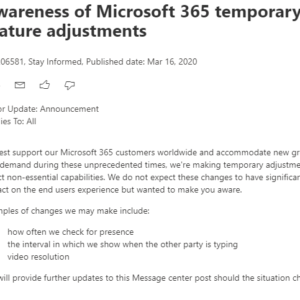 Microsoft throttles non essential office 365 features to avoid outages 529489 2