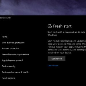 Fresh start not available in windows 10 version 2004 is a feature not a bug 530286 2