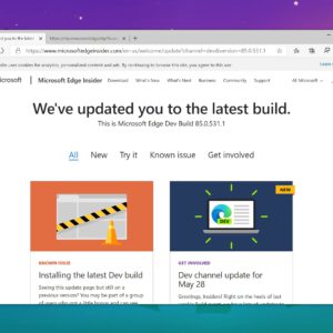 Microsoft releases the very first build of microsoft edge 85 dev 530155 2 scaled