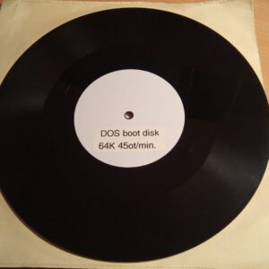 Ms dos booted from a vinyl record is old school coolness 531604 2