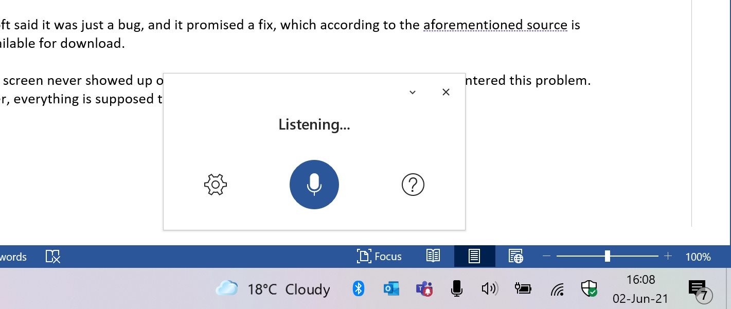 does word support teleprompt mode