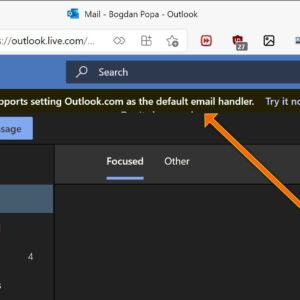 Windows 11 users can now set outlookcom as the default