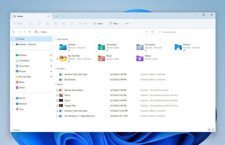 Windows 11 file explorer gets a new navigation pane  Windows 11 File Explorer Gets a New 