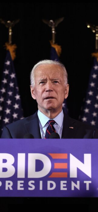 Joe biden campaign speech vertical