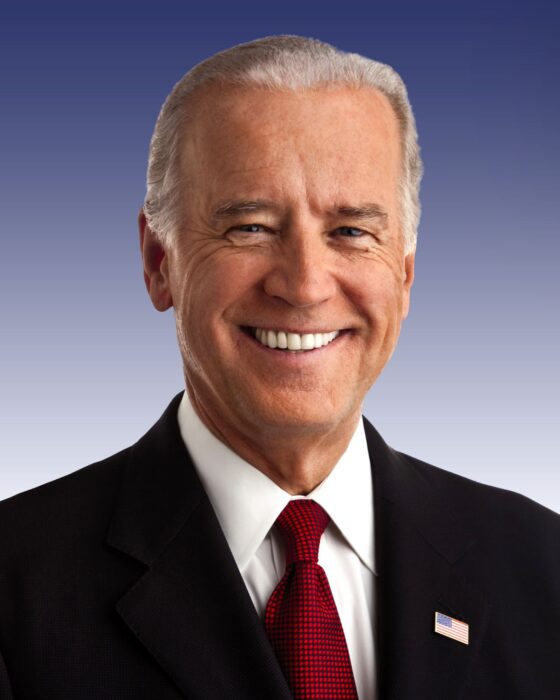 Official portrait joe biden smiling