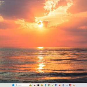 Screenshot of summer theme