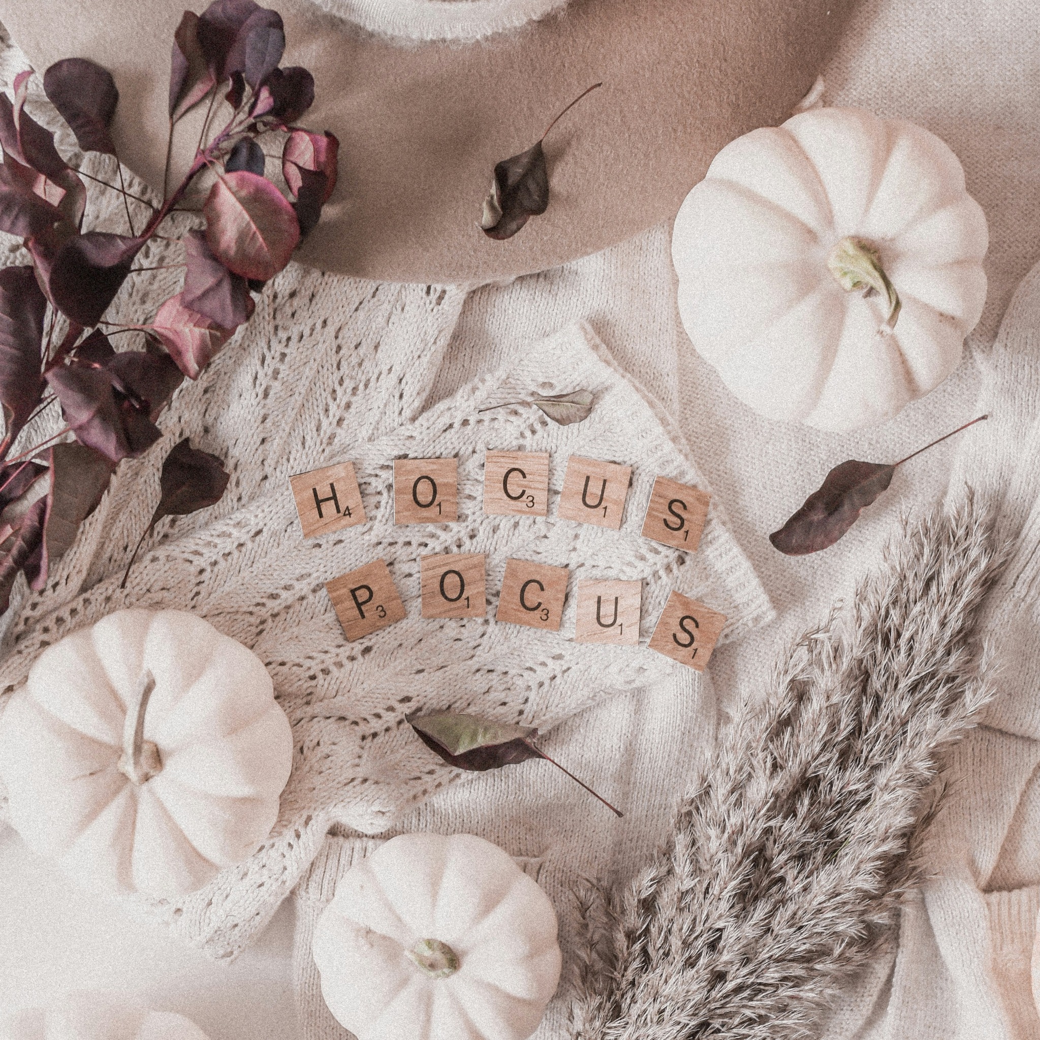 Hocus pocus scrabble pumpkins