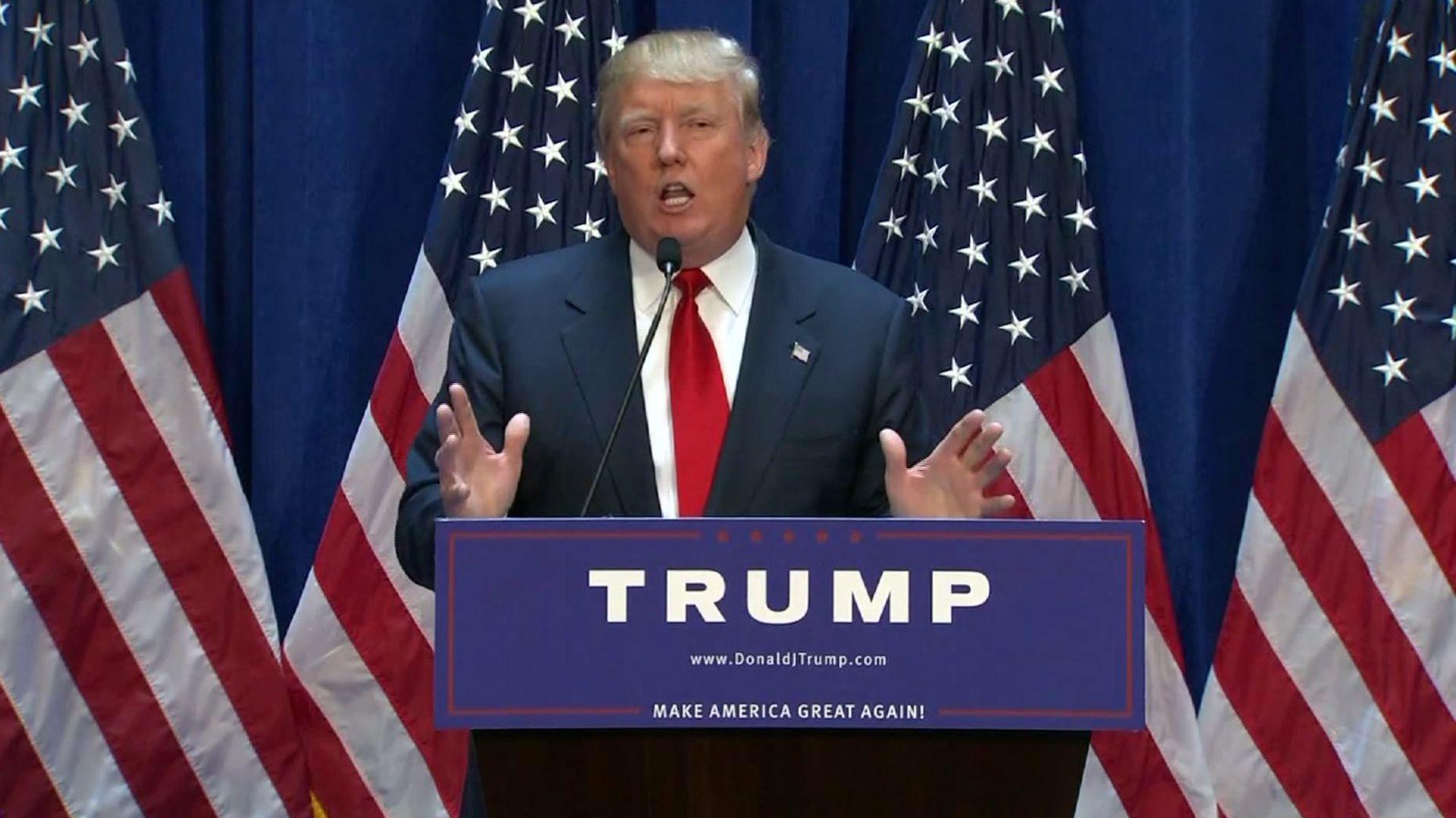 Donald trump american flags speech wallpaper