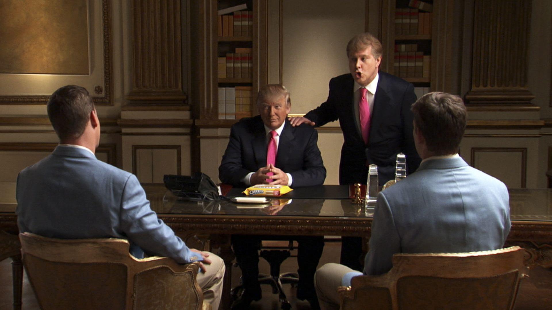 Donald trump boardroom discussion wallpaper