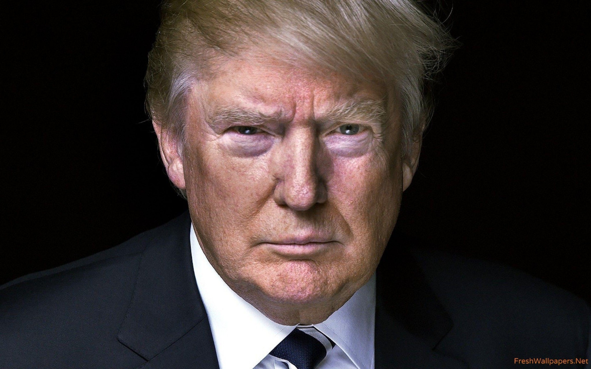 Donald trump dark background portrait wallpaper