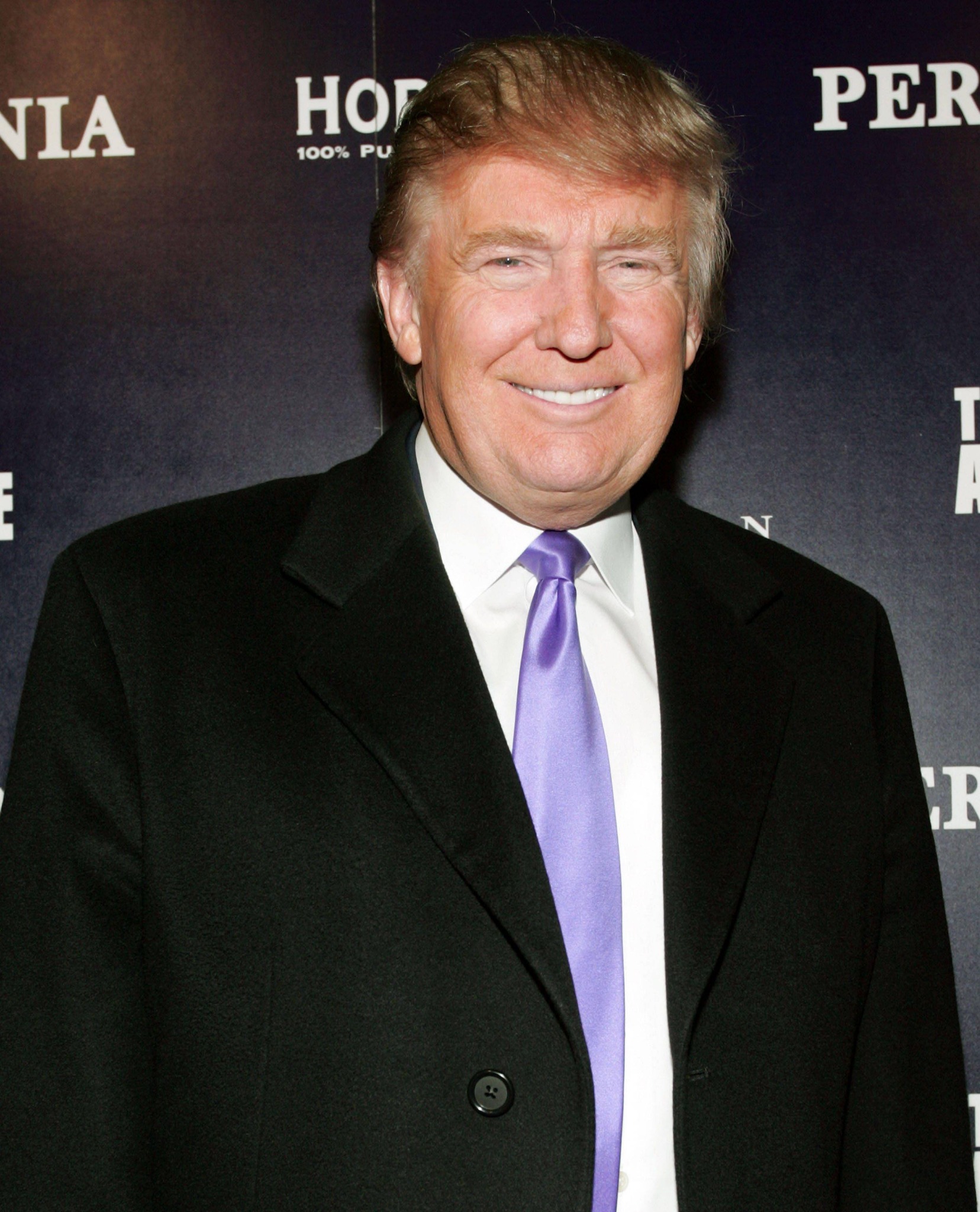 Donald trump purple tie event wallpaper