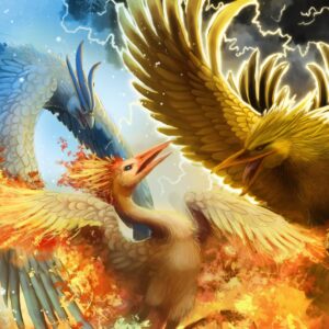Phoenix birds artistic fantasy wallpaper
