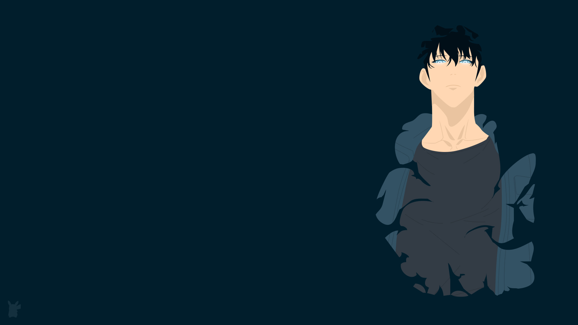 Solo leveling jin woo minimalist wallpaper