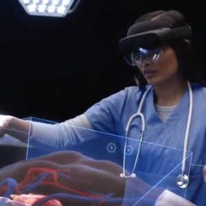 Doctor using hololens 2