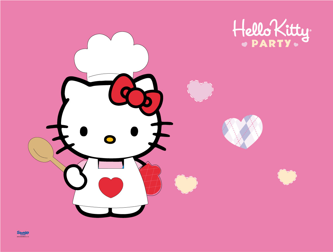 Hello kitty wallpaper with big red bow