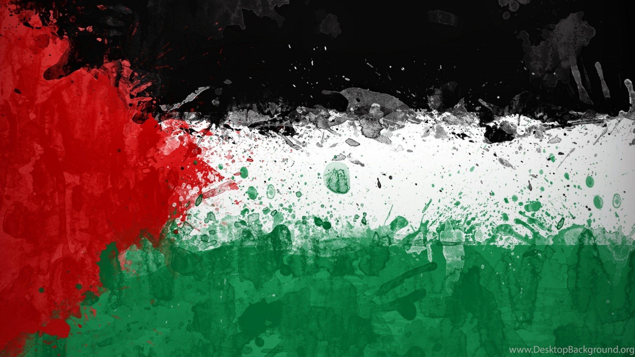 Man holding palestinian flag against sky wallpaper