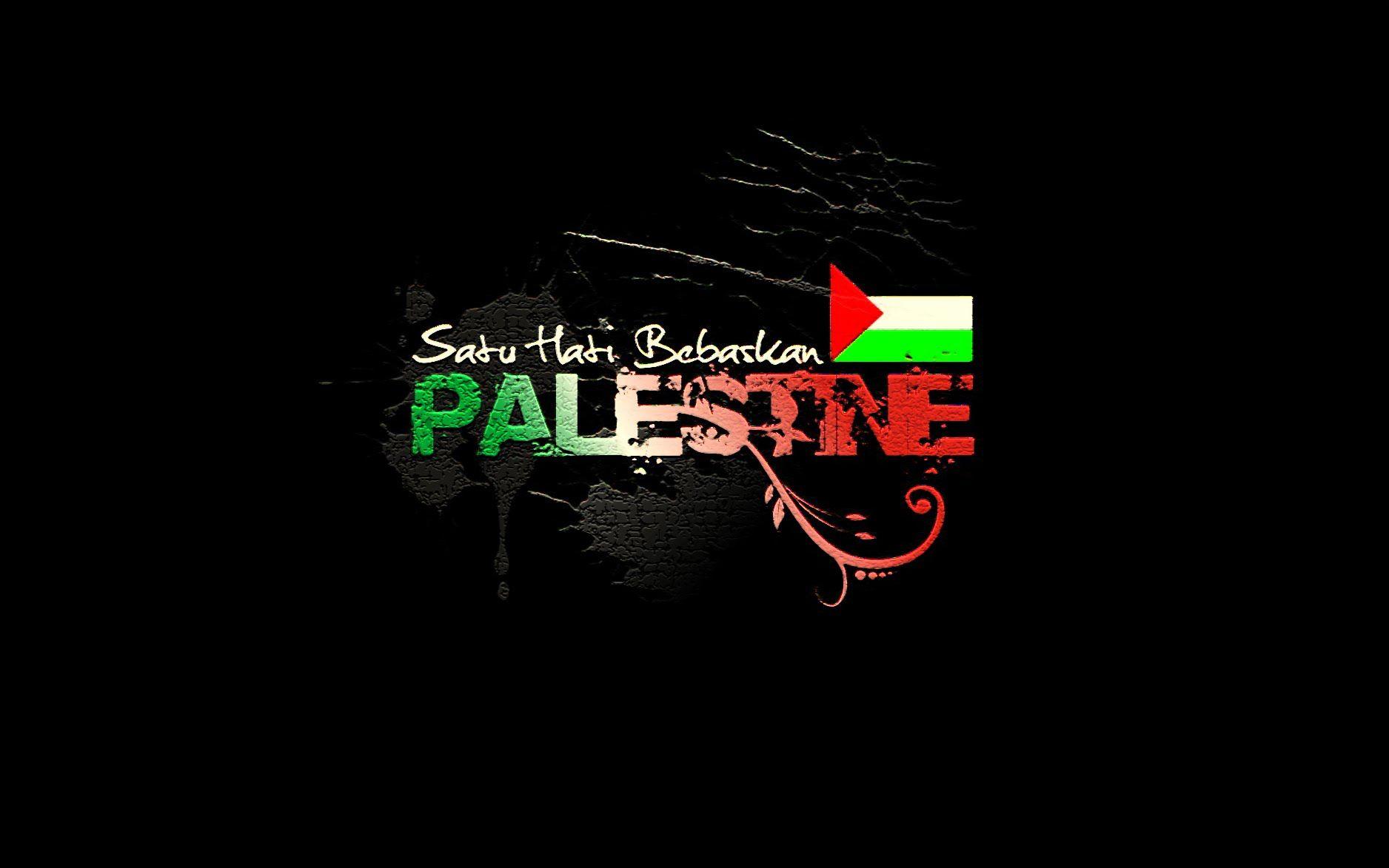 Man silhouette holding palestinian flag sunset wallpaper