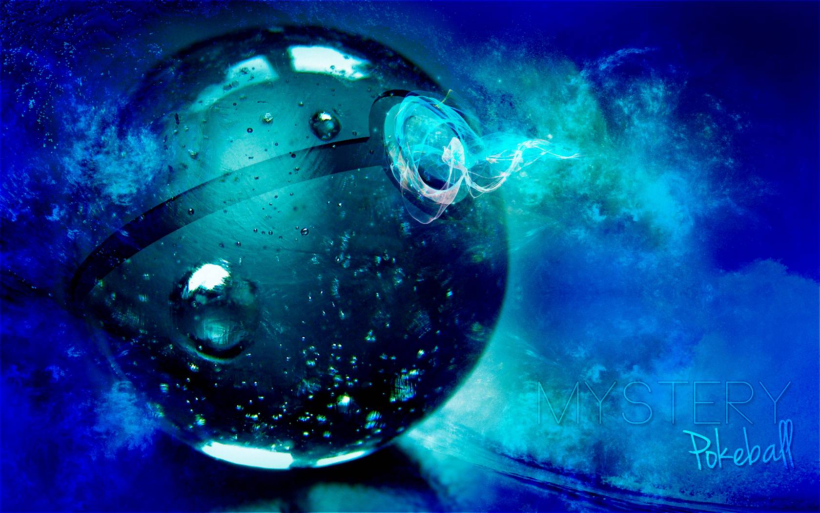 Mystic pokeball underwater scene wallpaper