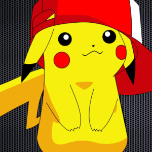 Pikachu hat vector style wallpaper