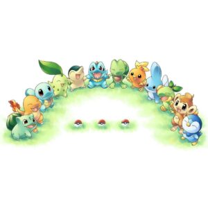 Pokemon starter circle cute wallpaper