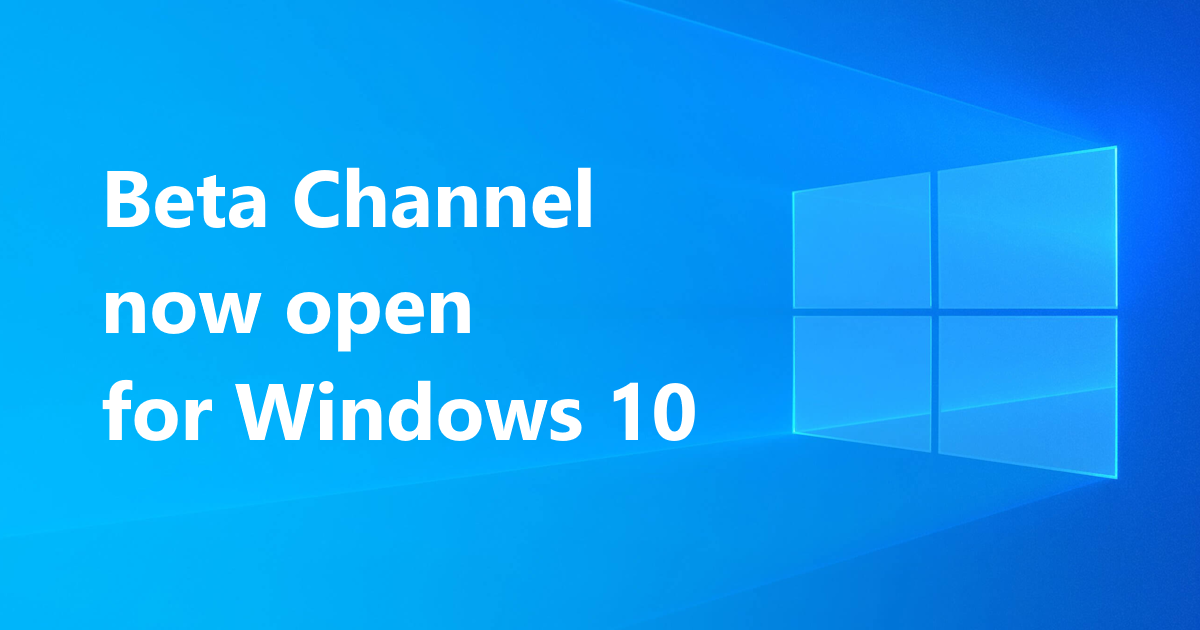 Opening the beta channel for windows insiders on windows 10.png