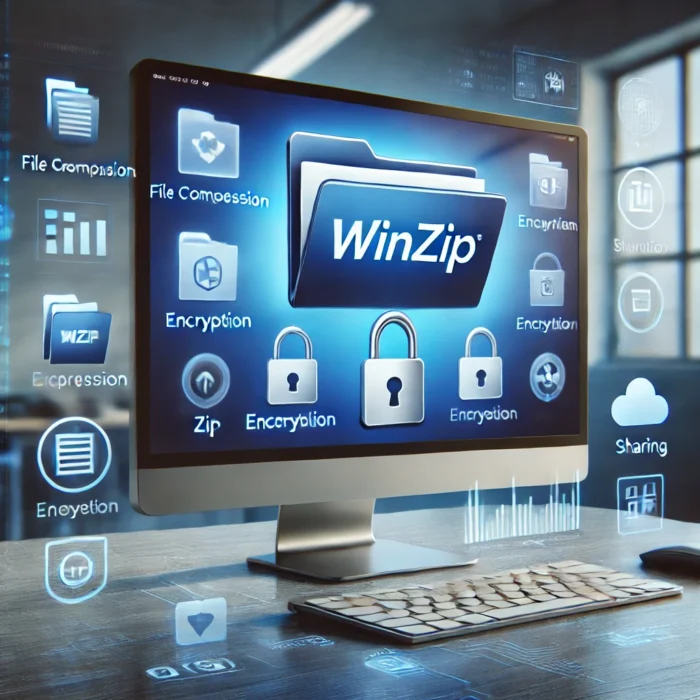 Winzip app blue