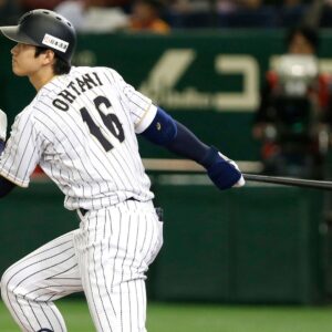 Shohei ohtani batting back view