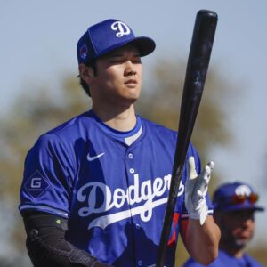 Shohei ohtani dodgers practice wallpaper