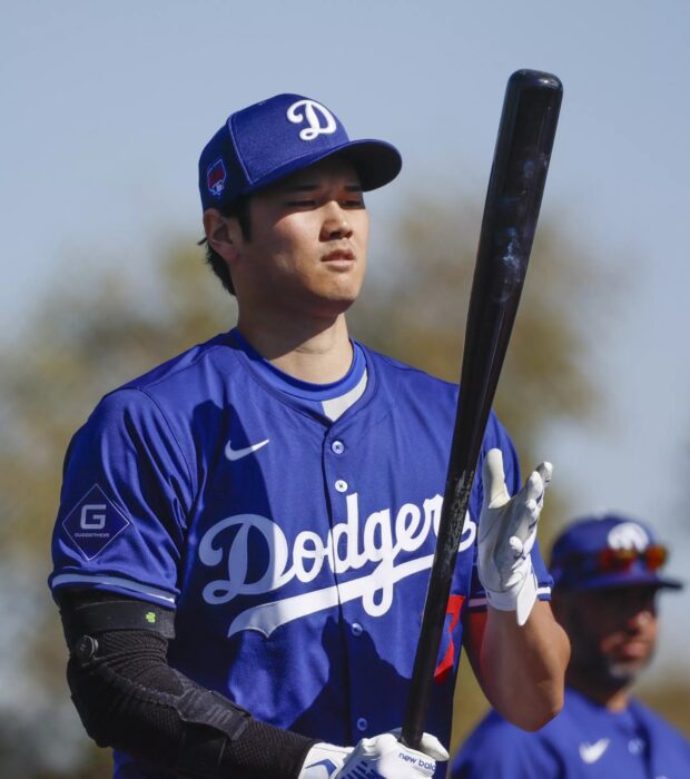 Shohei ohtani dodgers practice wallpaper